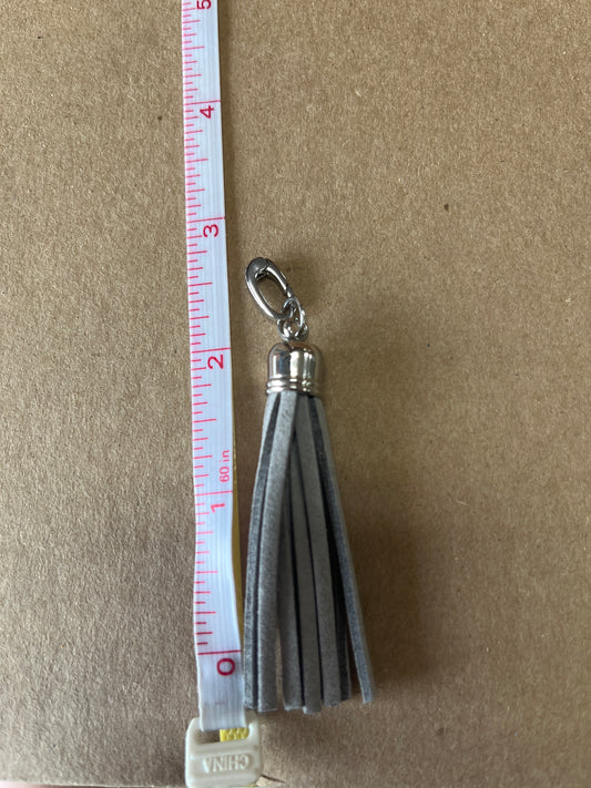 Youngevity Grey Leather Tassel