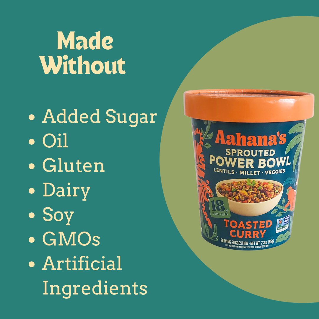 Toasted Curry - Sprouted Power Bowl - Vegan, Gluten-Free