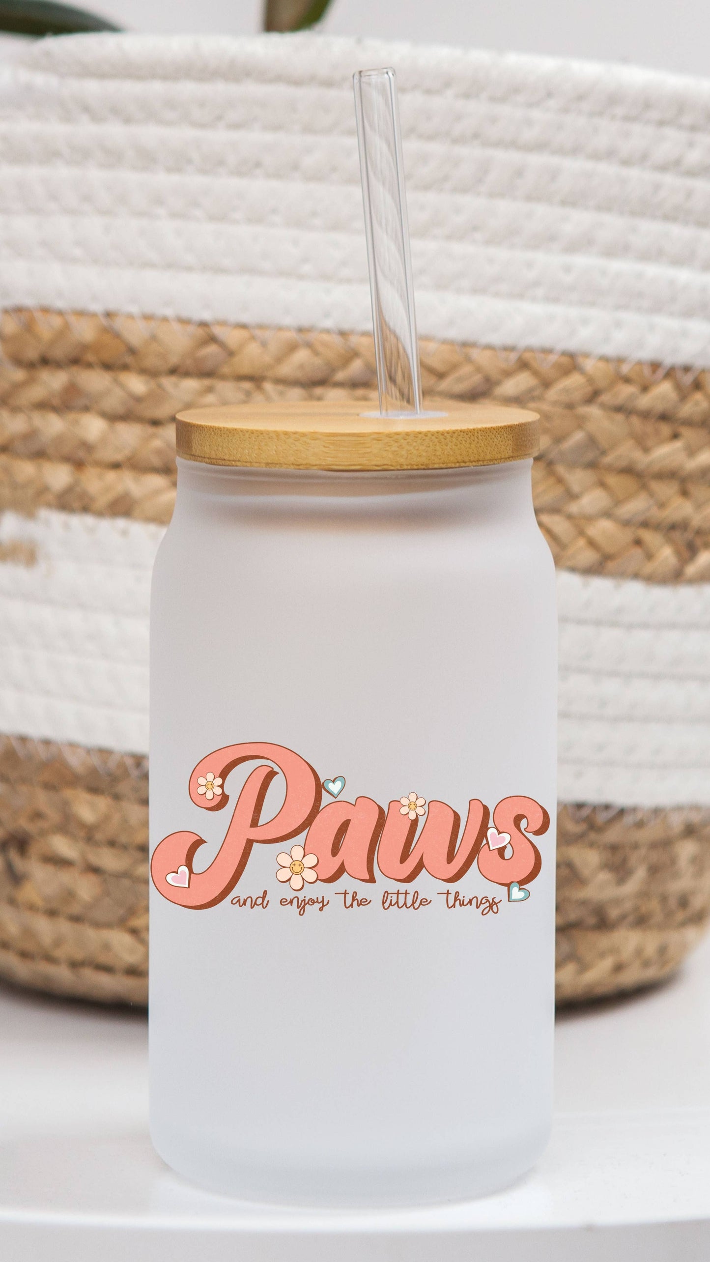 16 oz Frosted Glass Can | Dog Lover (9 Options)