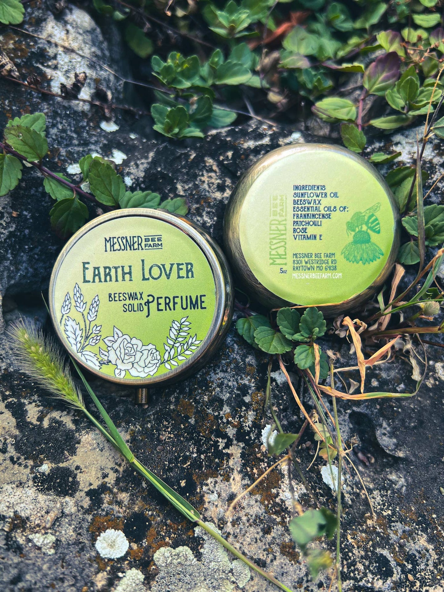Solid Perfume - Earth Lover - Handmade with Beeswax