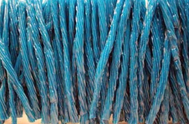 Gourmet Licorice Blue Raspberry 1/2 Pound Bag- Thick Cut