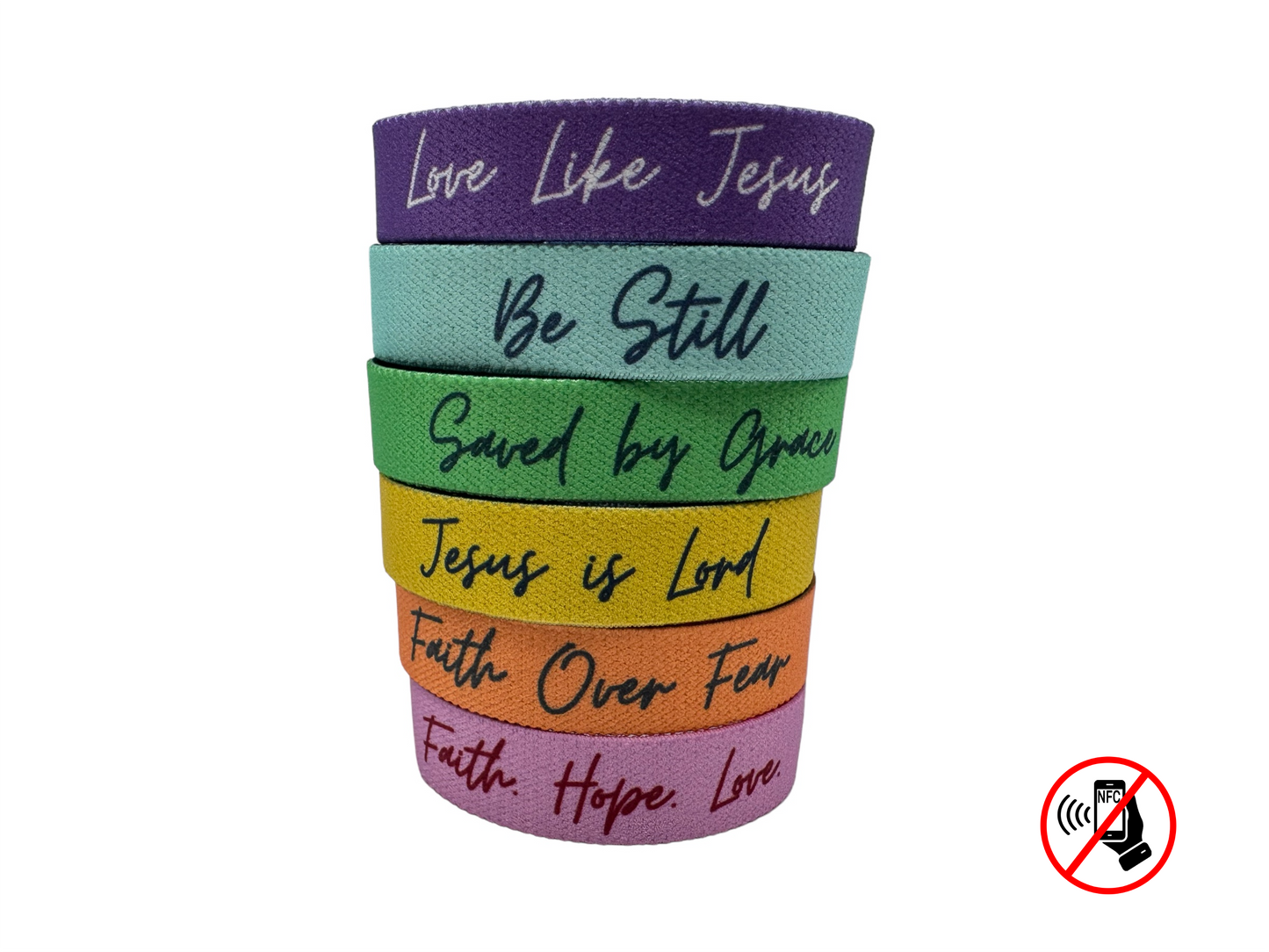 Versible® Wristbands - Solid Truths Collection: Medium / Yellow - Jesus is Lord