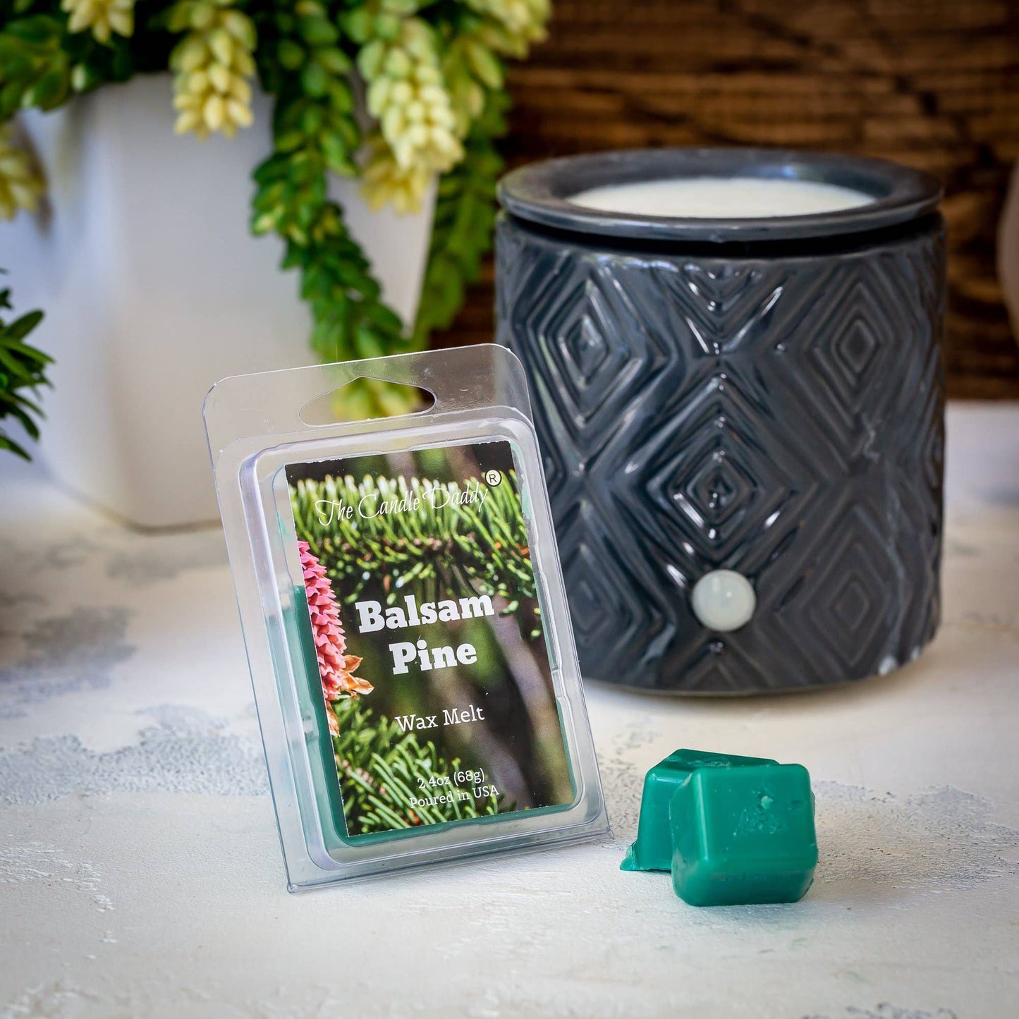 Balsam Pine Christmas Scented Wax Melt Cubes - 2 oz: 1 Pack of Wax Melts