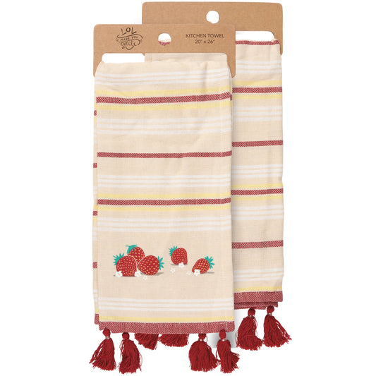 Strawberries Kitchen Towel