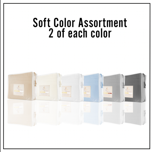 1800 Series Sheet Sets Assorted Soft Colors: Queen