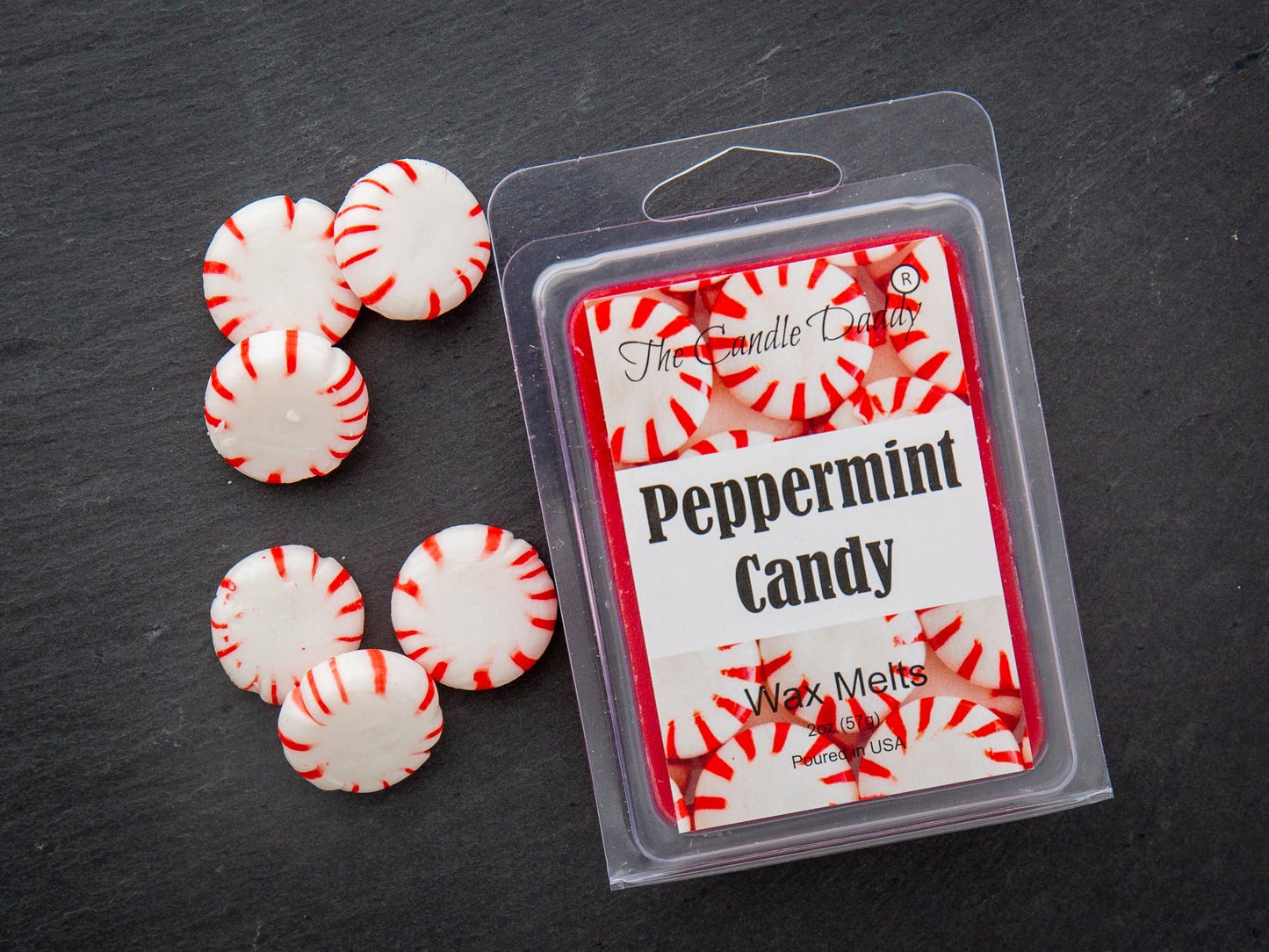 Peppermint Candy - Minty Fresh Scented Melt - Maximum Scent