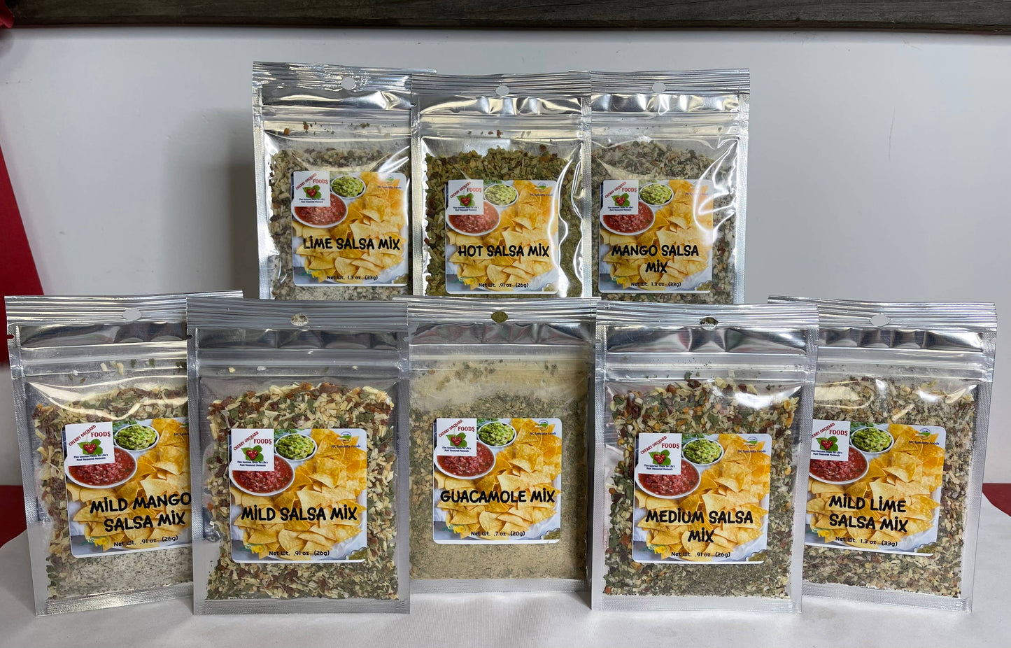 Cherry Orchard Foods Premium Packaging Salsa Mixes