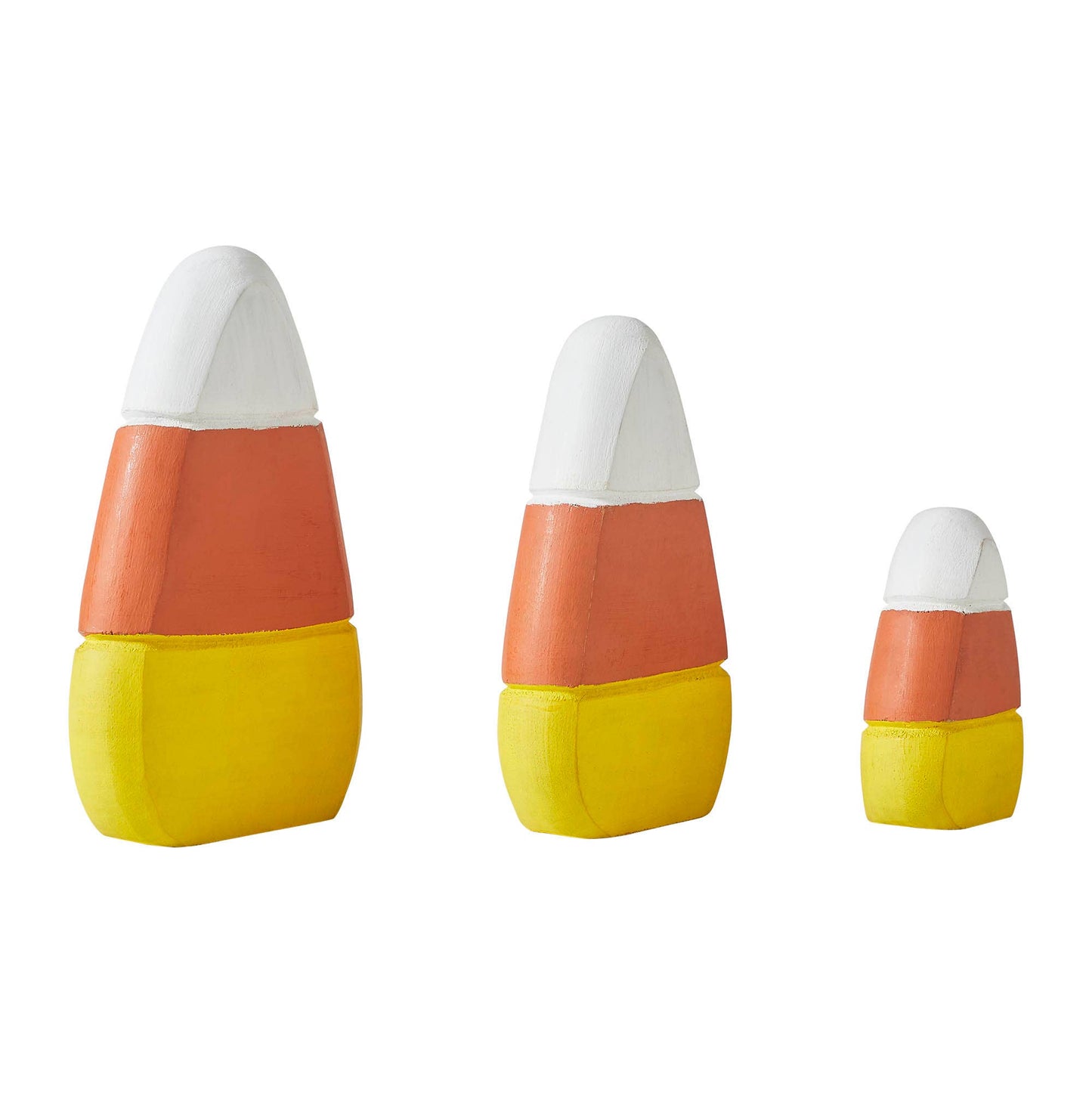 Candy Corn Wood Decor Set of 3 Sizes