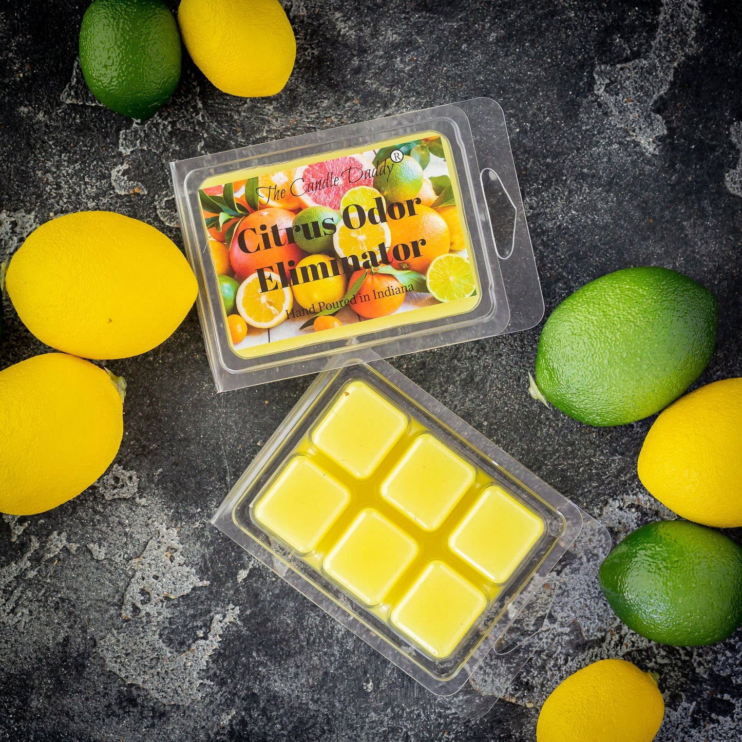 Citrus Odor Eliminator Scented Wax Melts - 2 oz - 6 Cubes: 1 Pack of Wax Melts