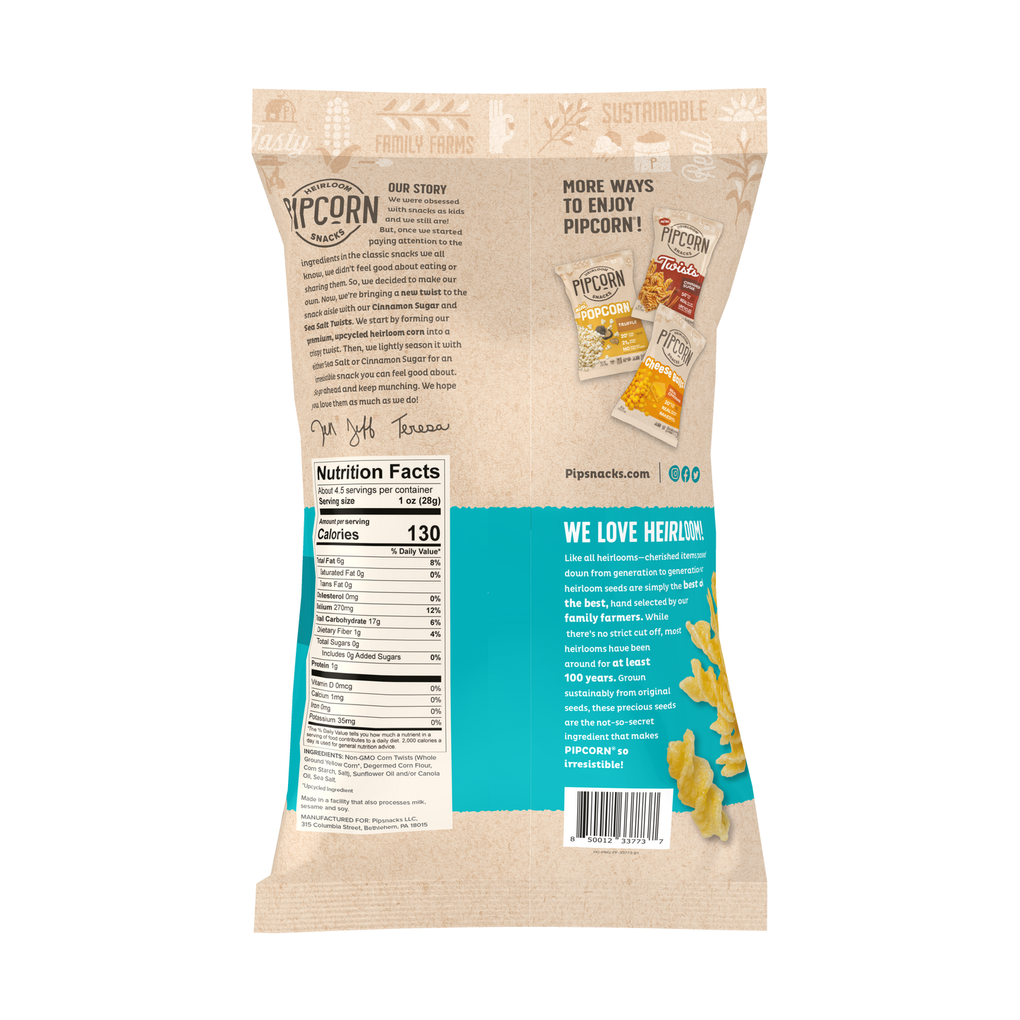 Sea Salt Twists 4.5 Oz (12 Bags in 1 Case)