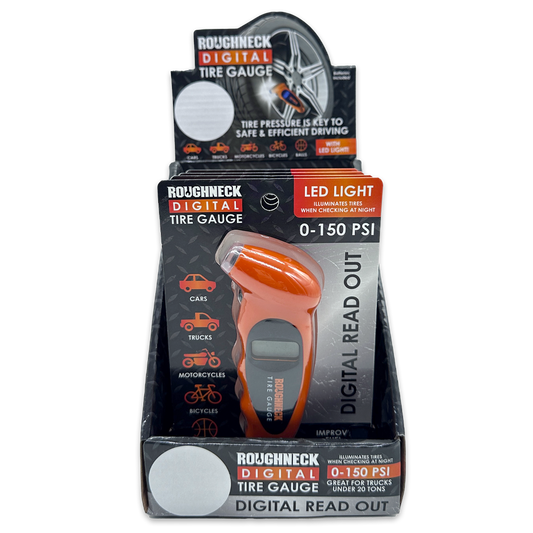 Roughneck Digital Tire Gauge & LED Light -