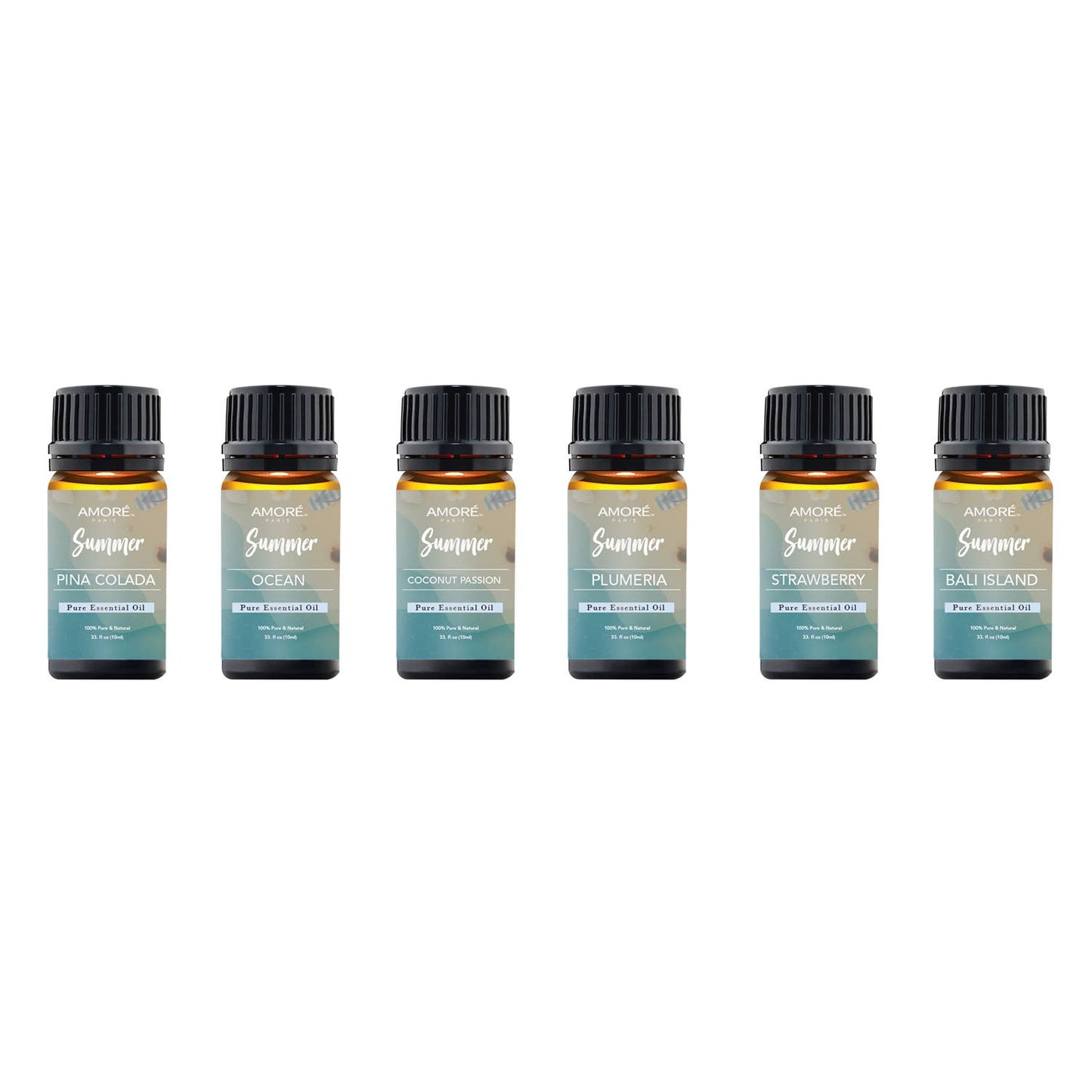 SUMMER ESSENTIAL OILS - 6 PIECES IN A GIFT SET