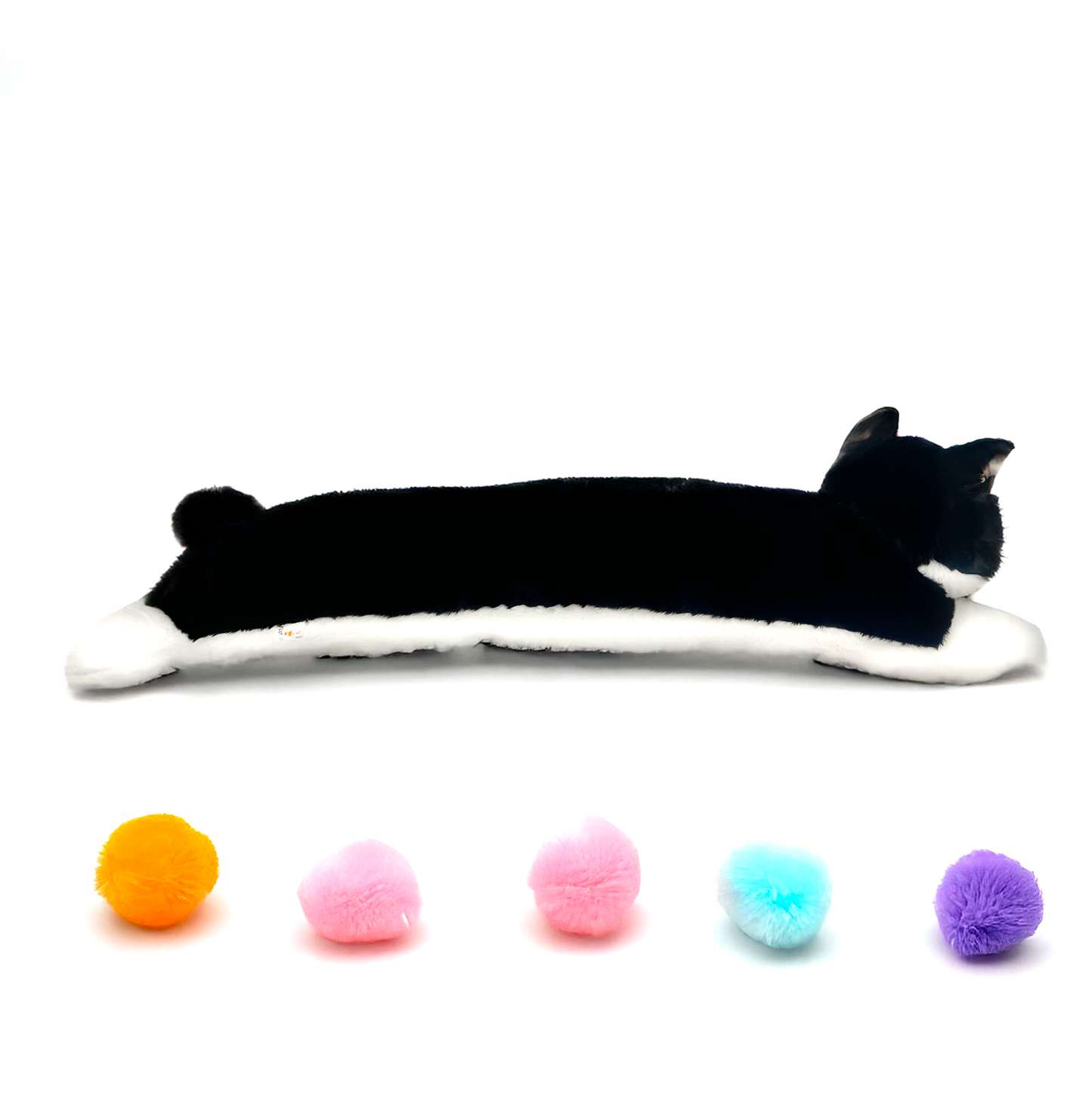 Tuxedo Cat Plush Sleeping Pillow (45" / 115 cm)
