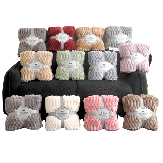 Turtle Fleece Throw – Bubble-Texture Ultra Plush Blanket for Cozy Comfort