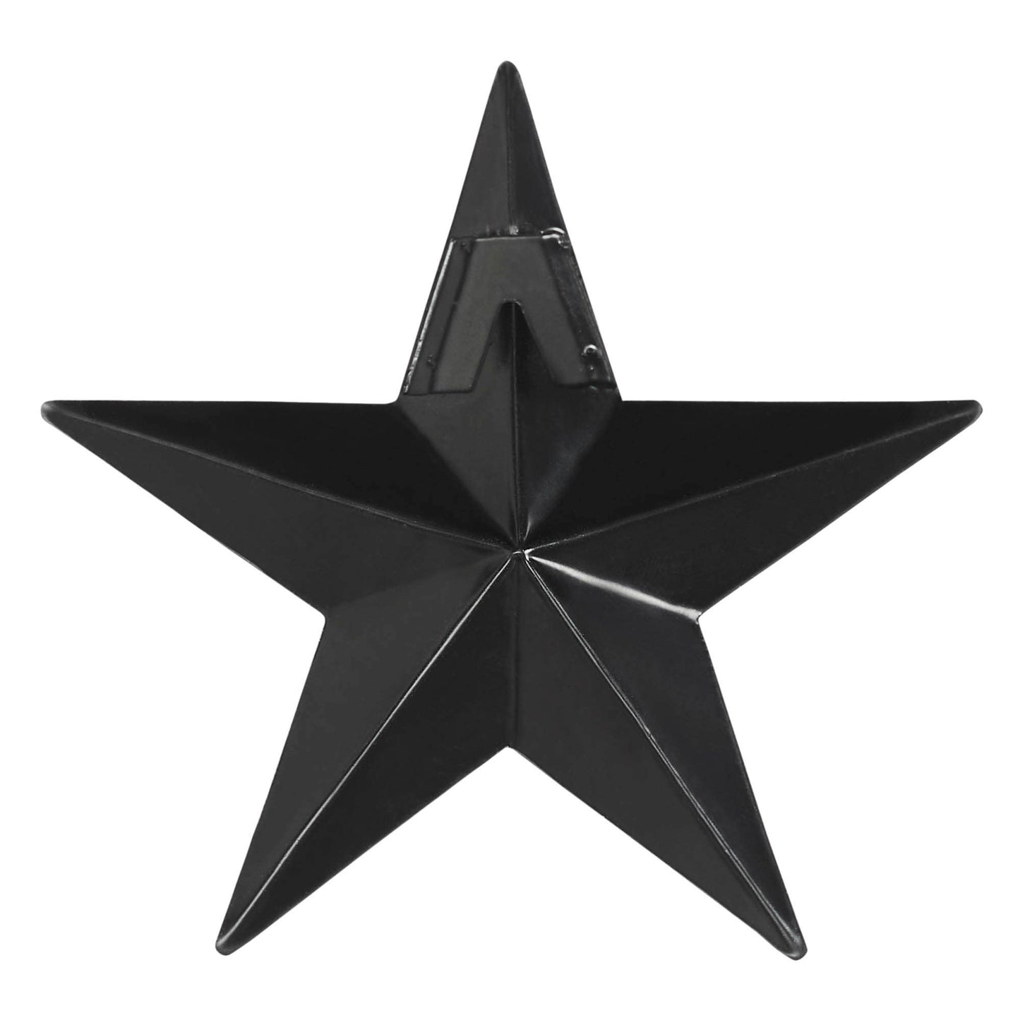 Metal Star Speckled Distressed Black 4x4