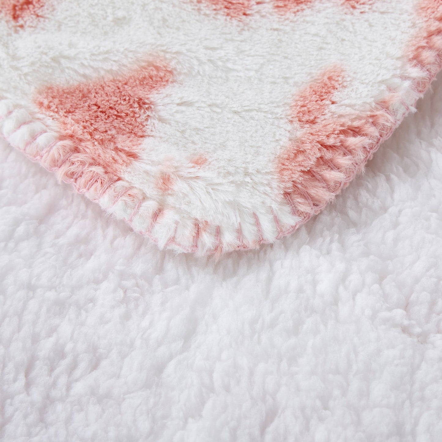 "Strawberry Cow" Faux Fur Plush Throw Blanket - 50"x70