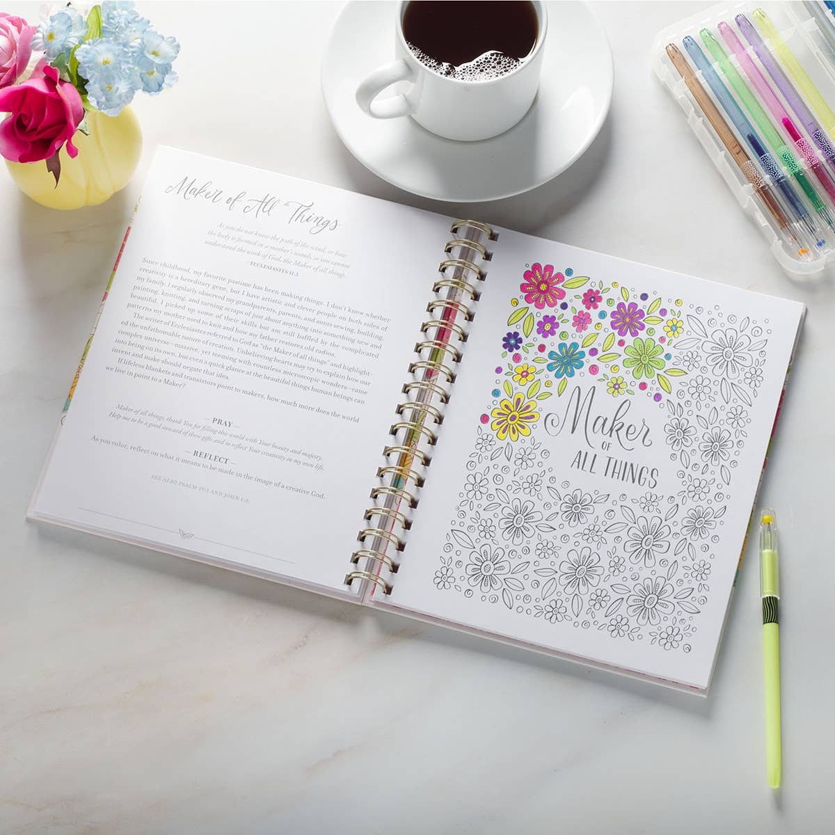 Coloring Devotional Names of God Wirebound