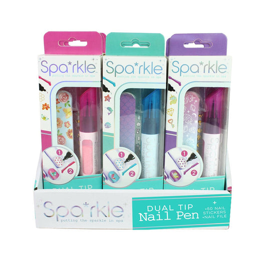 Spa*rkle Dual-Tip Nail Pens PDQ asst.