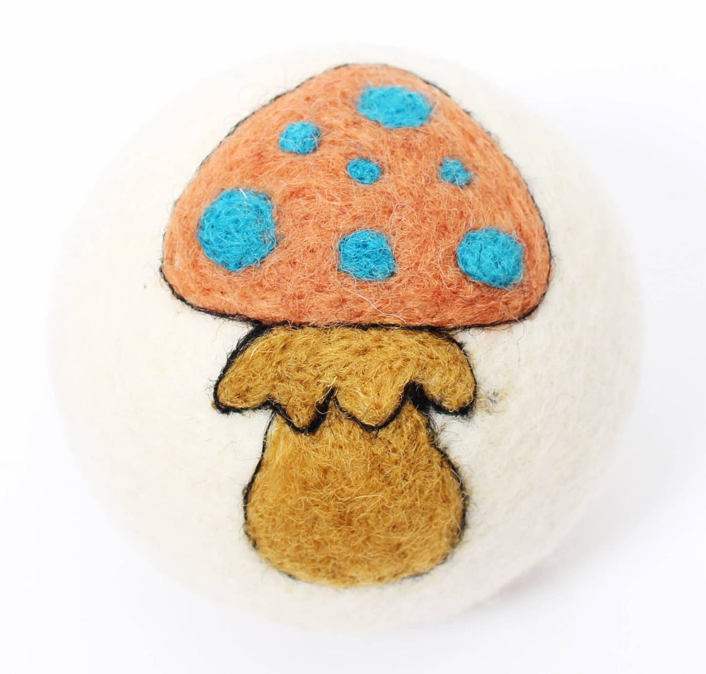 Mushrooms: Eco Wool Dryer Balls Fair Trade: Two Mushrooms