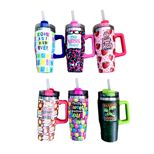 Insulated Kids Cup 16 oz Full Print Assortment- 6/Display