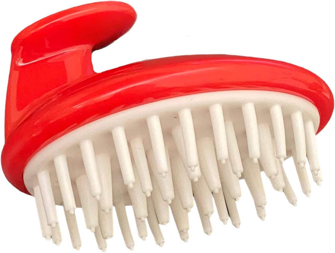 Shampoo Scalp Massager Scrubber Brush: Red