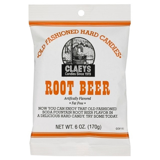 Claeys Old Fashioned Hard Candies - Root Beer - 12 Ct