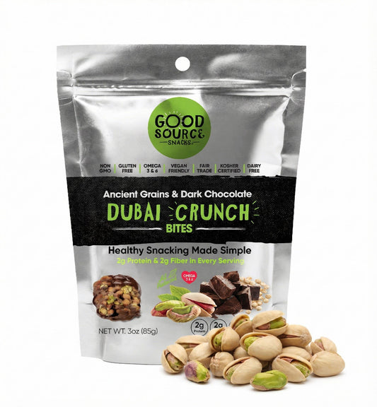 Dubai Crunch, 3oz Size, Ancient Grain Snack Bites
