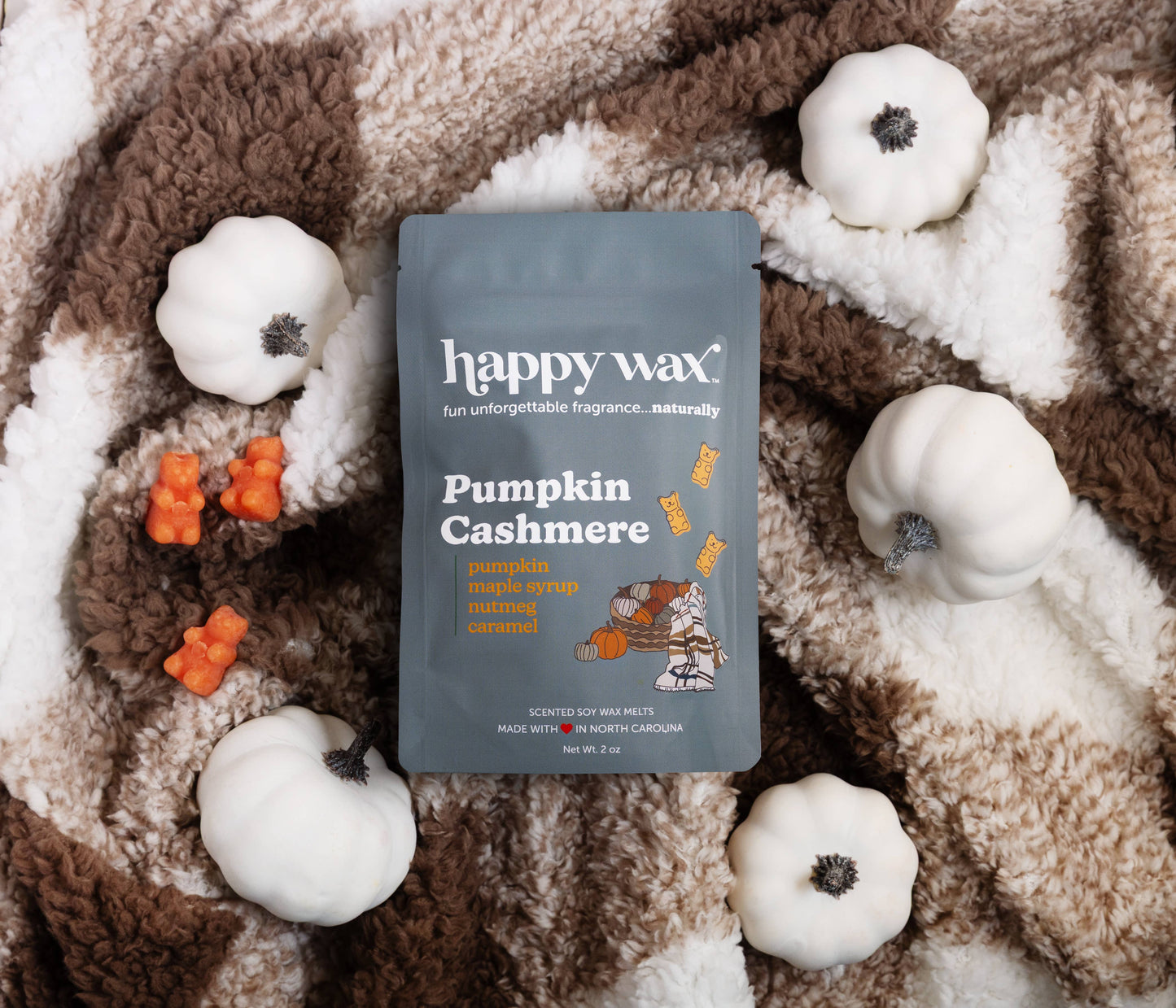 Pumpkin Cashmere Wax Melts - Sample Pouch (2 oz)
