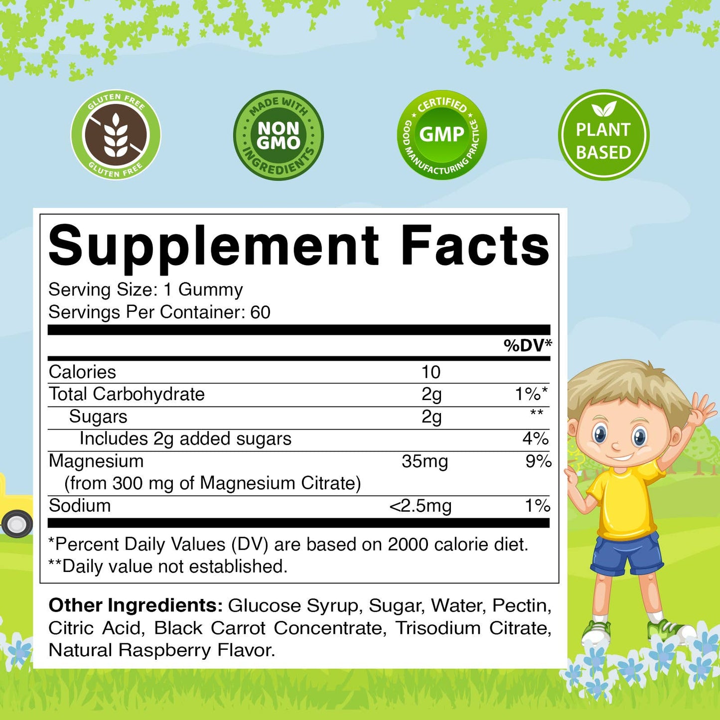 Vitamatic Kids Magnesium Calm Gummies | 60 Vegan Gummies