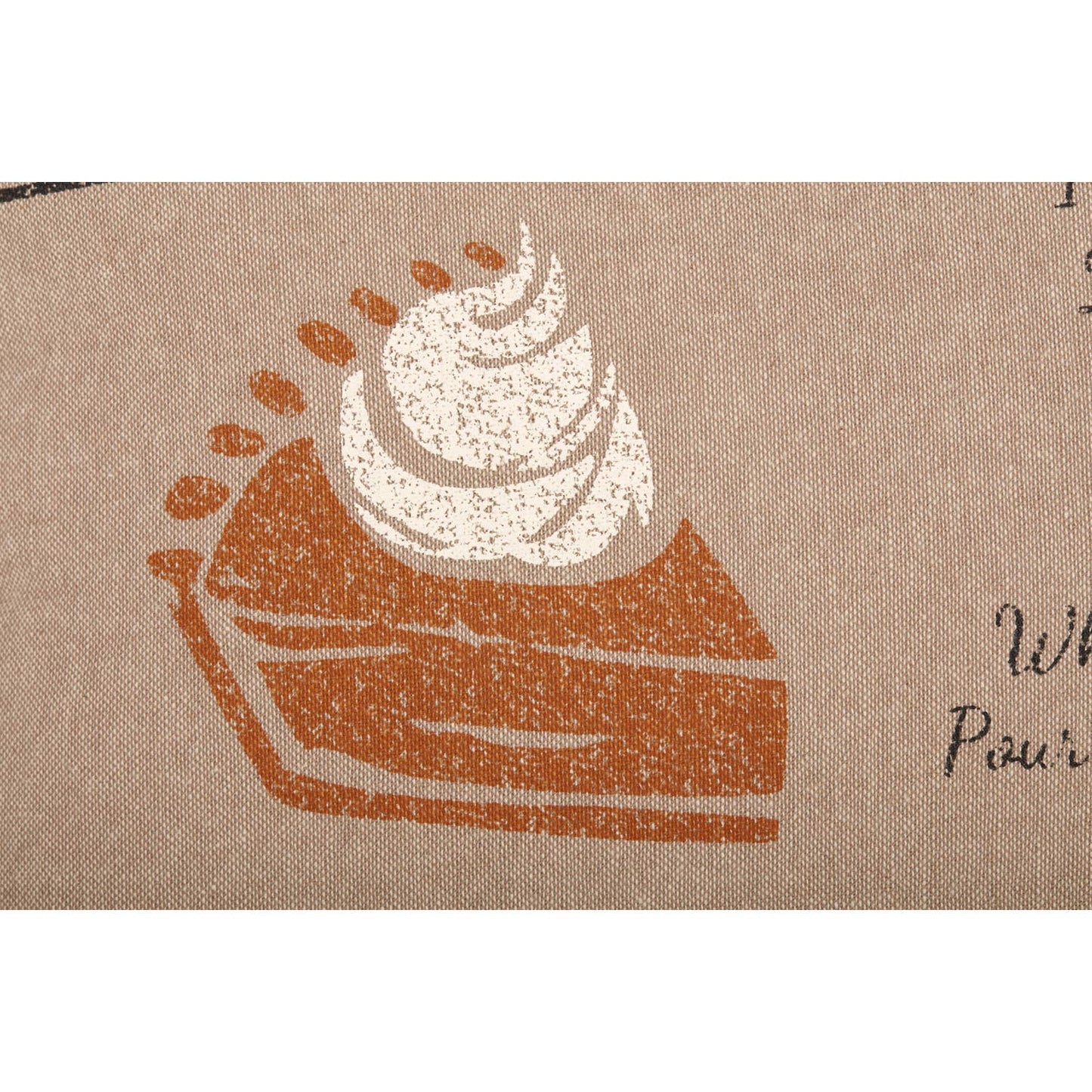 Sawyer Mill Charcoal Pumpkin Pie Recipe Pillow 14x22