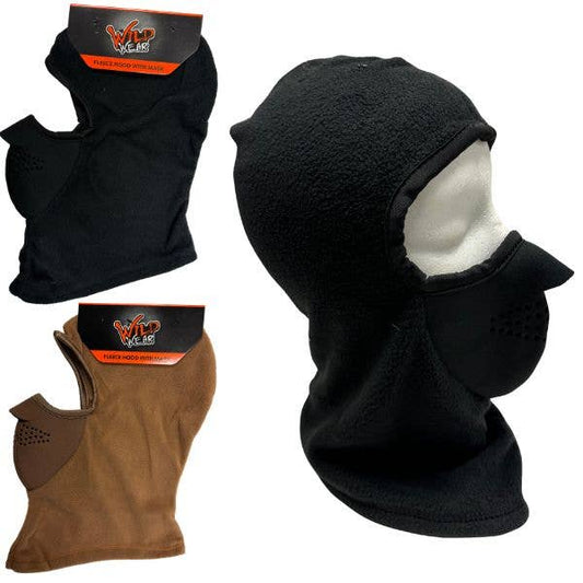 Wild Wear Fleece Hood With Neoprene Breather Cover - Colors