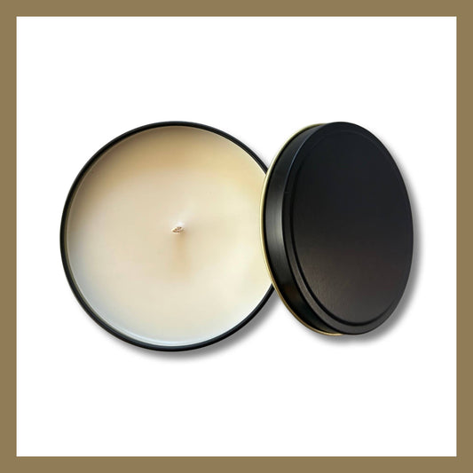 8 Oz. Private Label Matte Black Tin