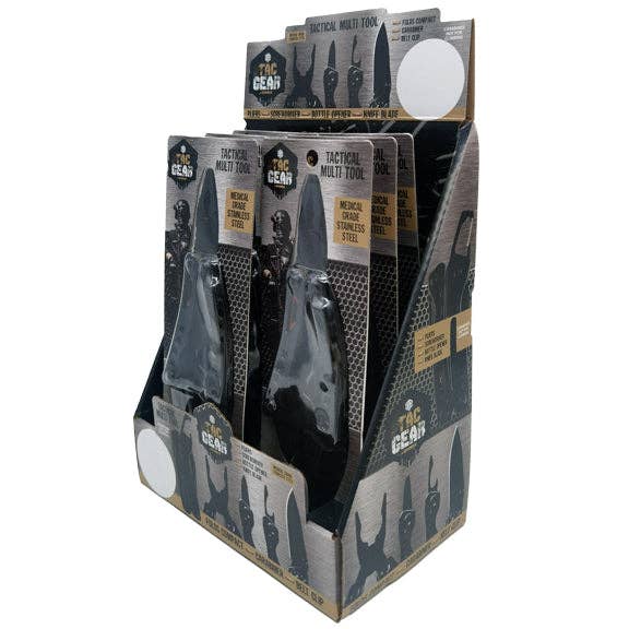 TACGEAR BY ROUGHNECK MULTITOOL KNIFE 6 PIECES PER DISPLAY