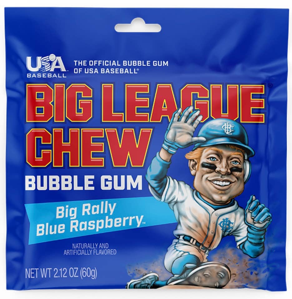 Nostalgic “Rally Blue Raspberry 🌊” Big League Chew Est.1980