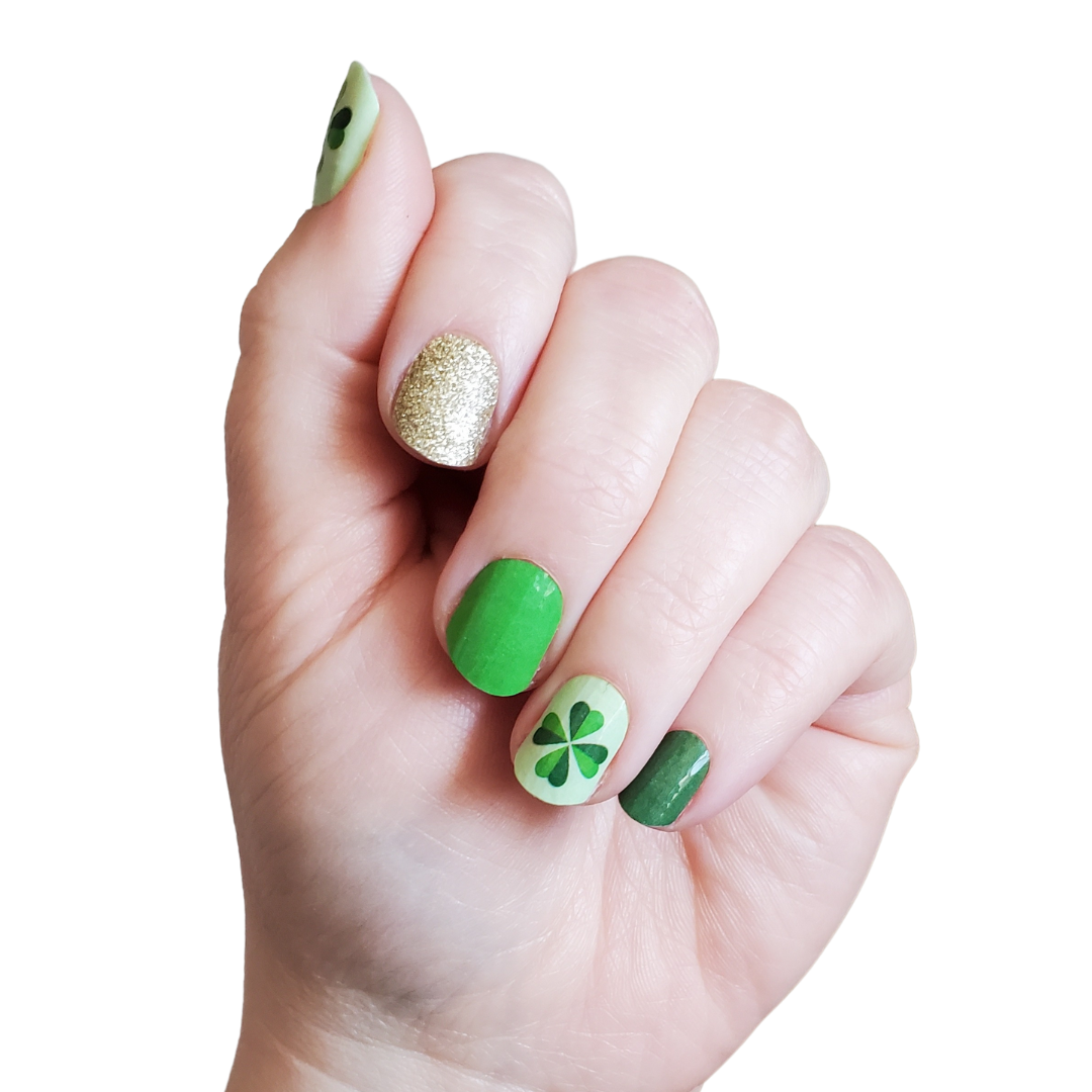 Lucky You | St. Patrick's Day Shamrock Nail Polish Wraps