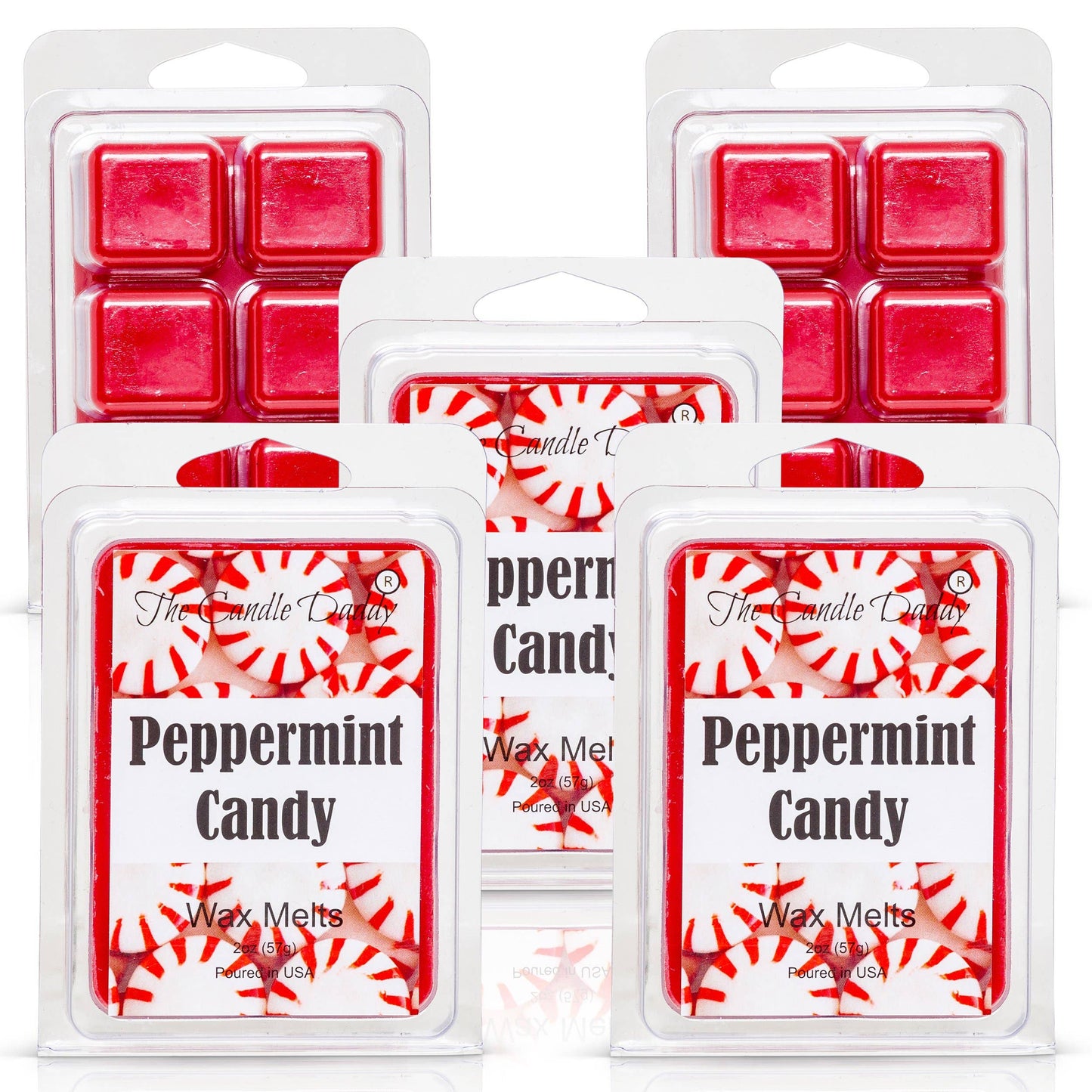 Peppermint Candy - Minty Fresh Scented Melt - Maximum Scent