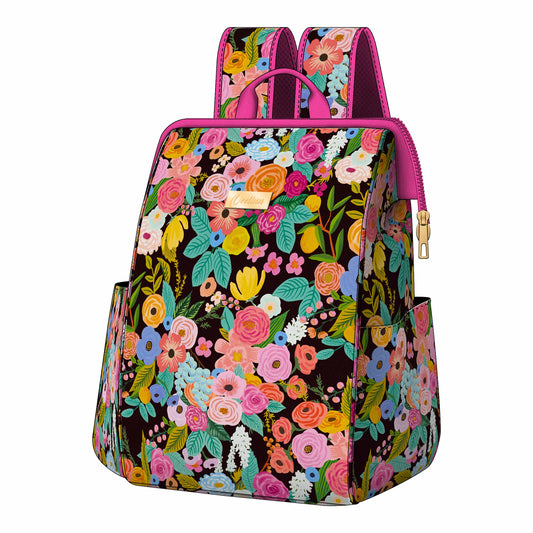 Blooming Adventures Vibrant Floral Backpack Cooler for Your Outdoor Escapes