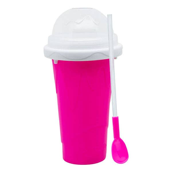 ProKitchen SQUEEZur Instant Slushie Maker Cup | Includes Straw/Spoon | NEW Colors!: Blue