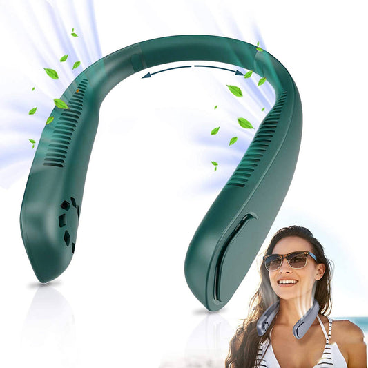 Portable 3-Speed Rechargeable Bladeless Neck Fan - 4 Colors