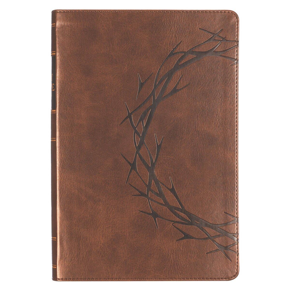 KJV Bible Giant Print Full-size Faux Leather, Crown/Amazing