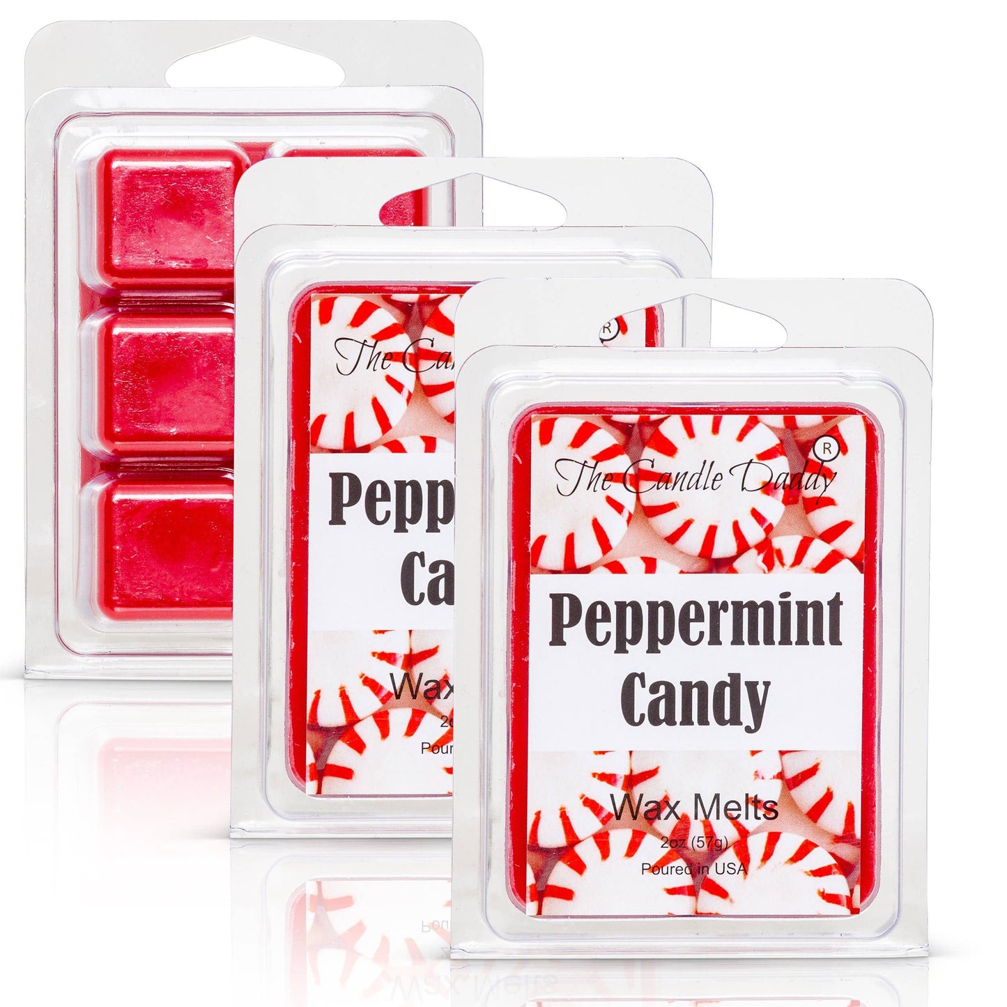 Peppermint Candy - Minty Fresh Scented Melt - Maximum Scent