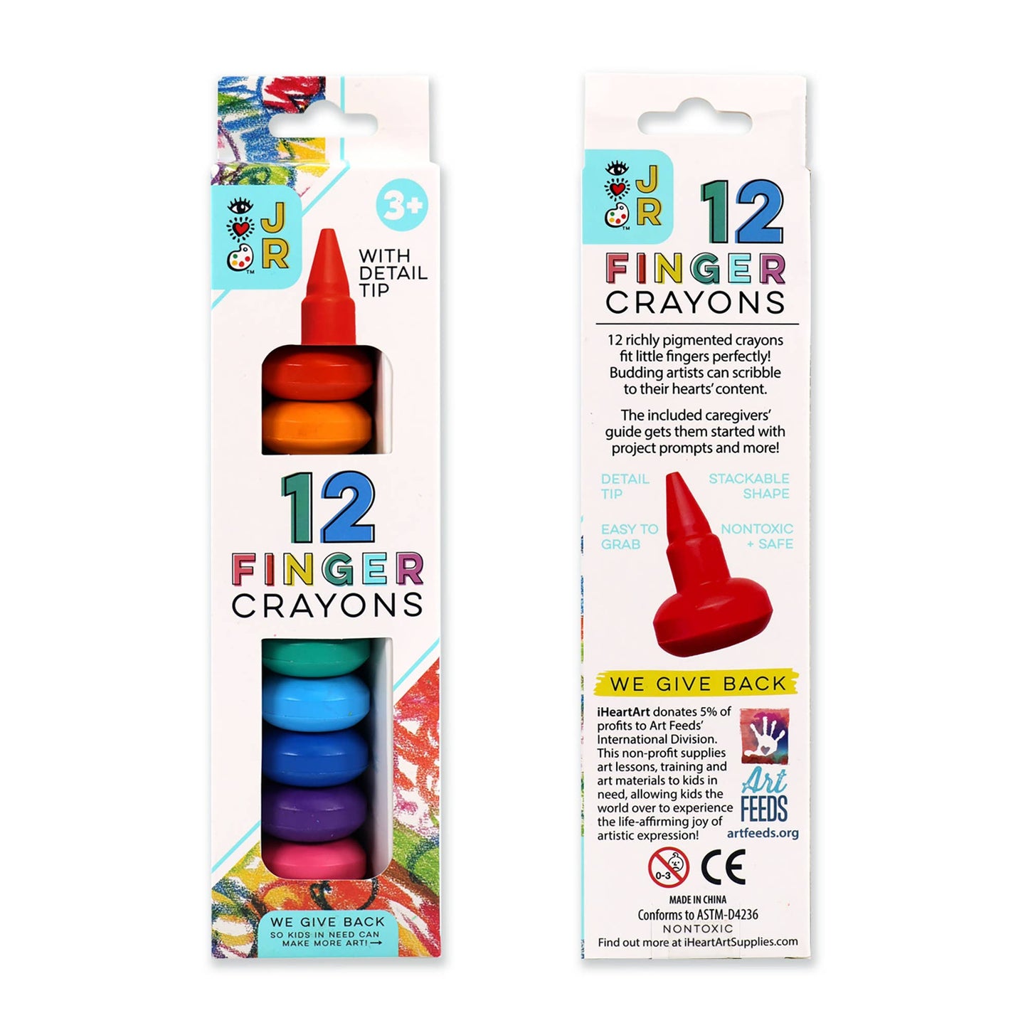 IHeartArt Jr 12 Finger Crayons