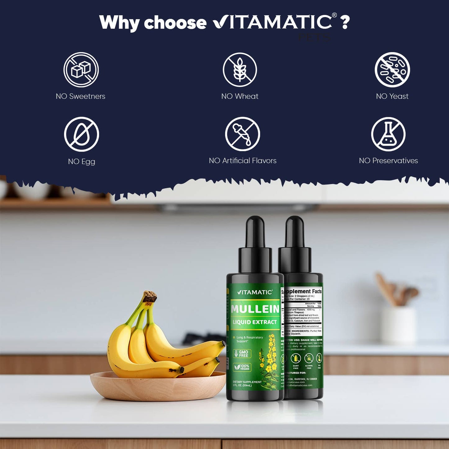 Vitamatic Liquid Mullein Leaf 2oz