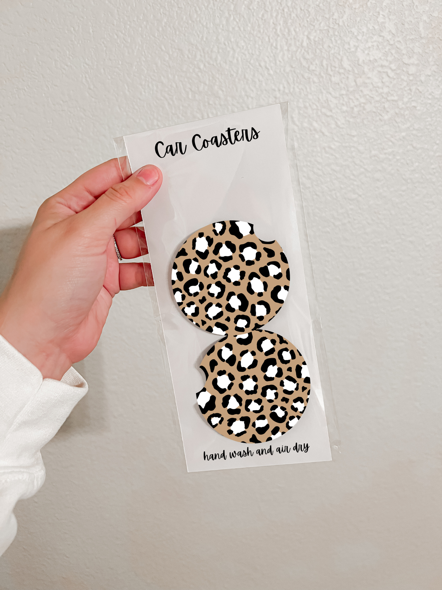 Set of 2 Neoprene Car Coasters | Animal Print (7 Options)