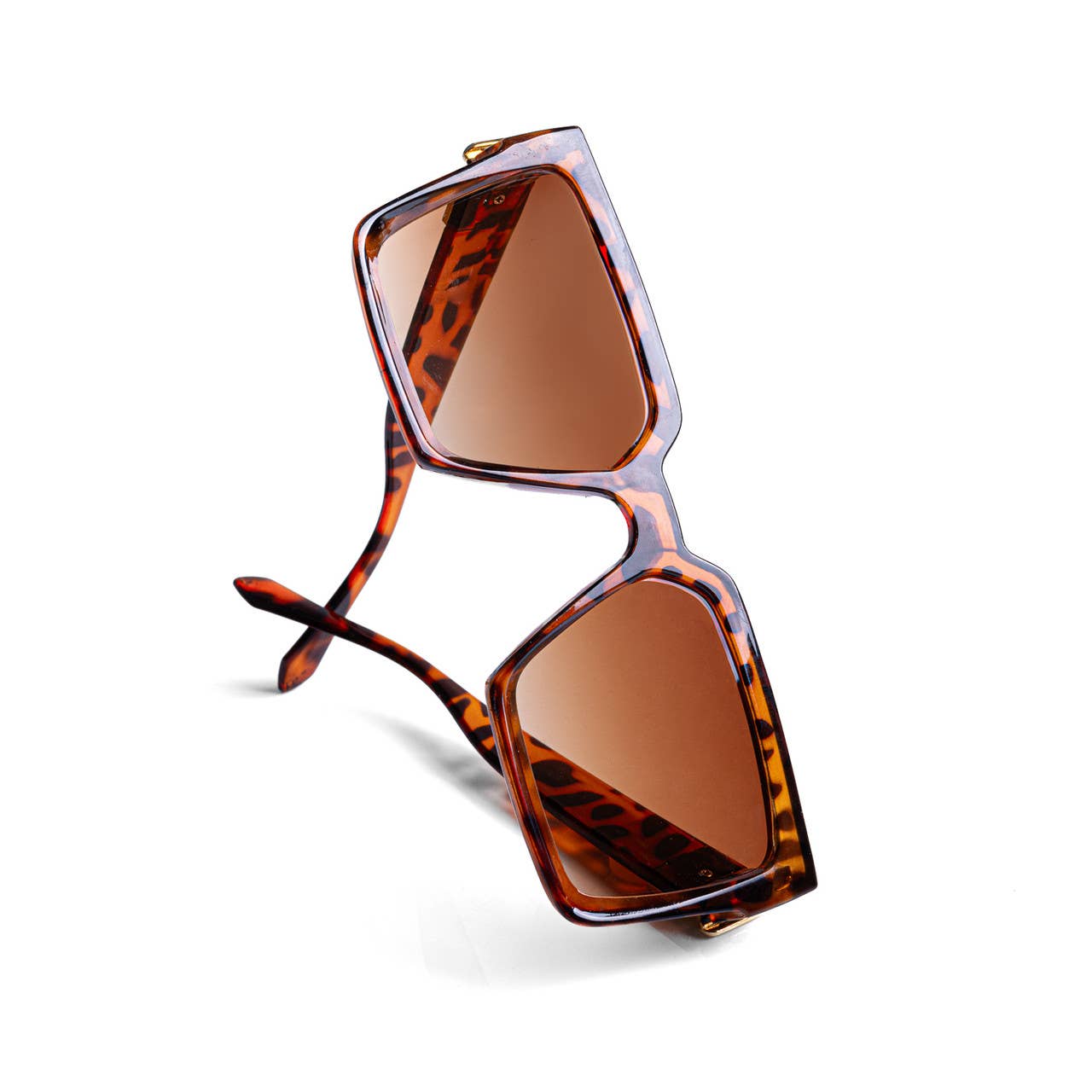 Oversized Square Tortoise Sunglasses