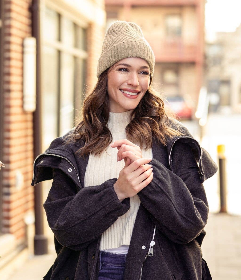 Britt’s Knits Satin Lined Beanie Open Stock: Black