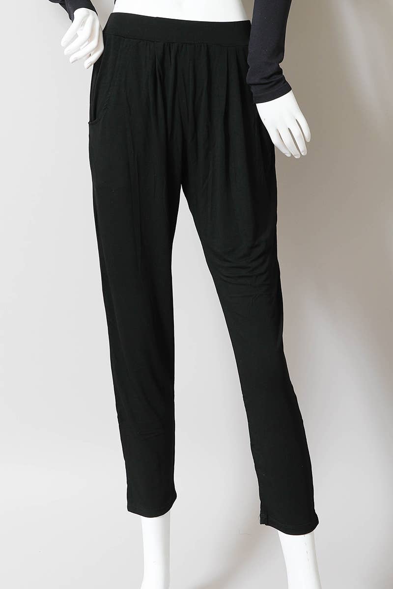 Wide Band Lounge Stretch Pants 🧸: Black