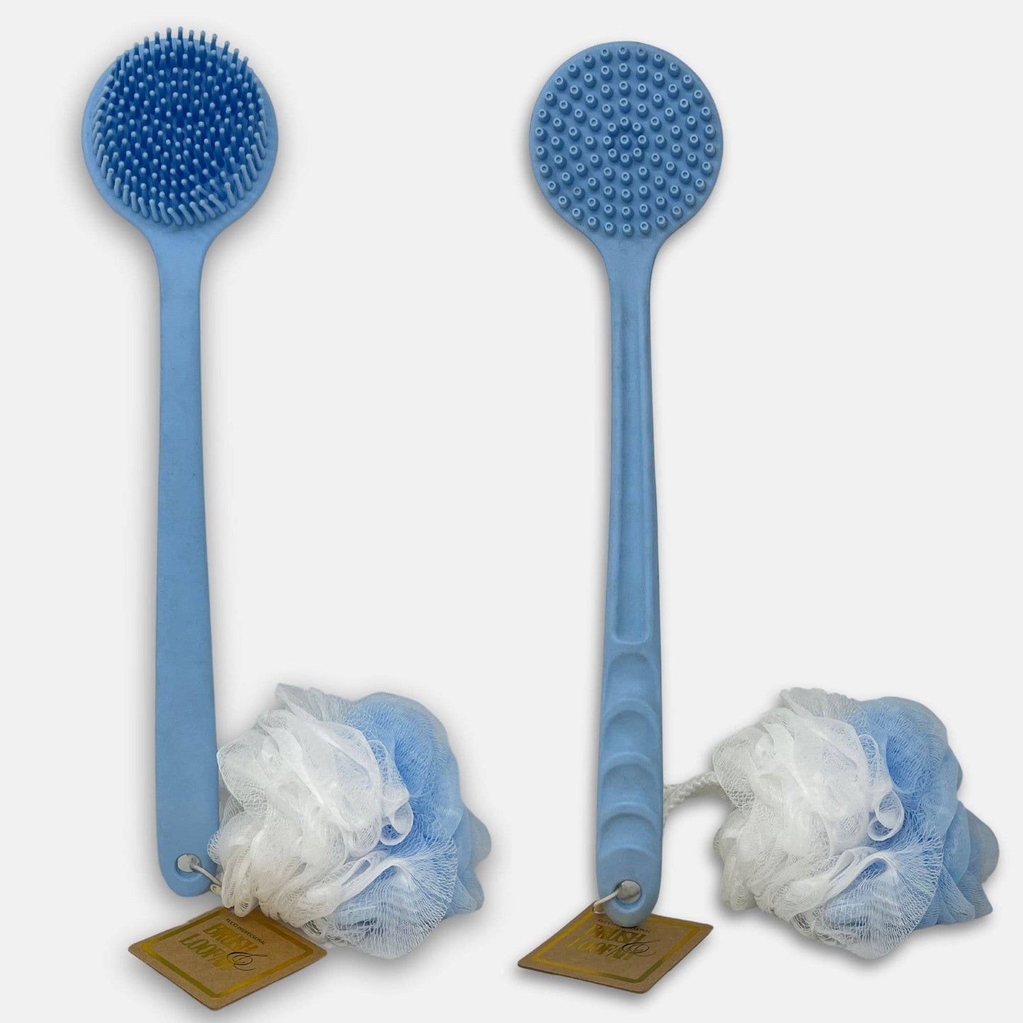 SP116/B Brush & Loofah Set Blue