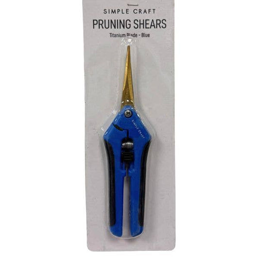 Simple Craft Precision Pruning Shears - BLUE -Titanium Blade