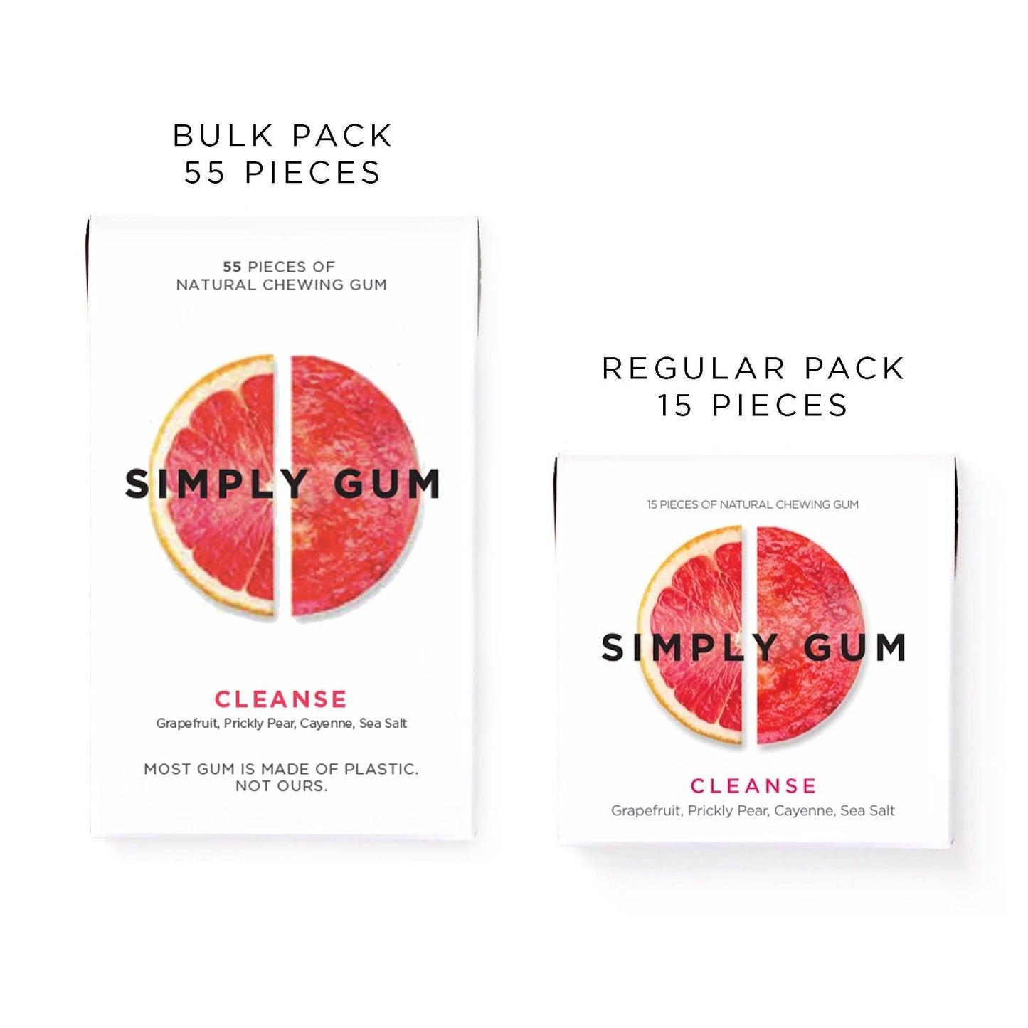 Cleanse Natural Chewing Gum - Bulk Pack